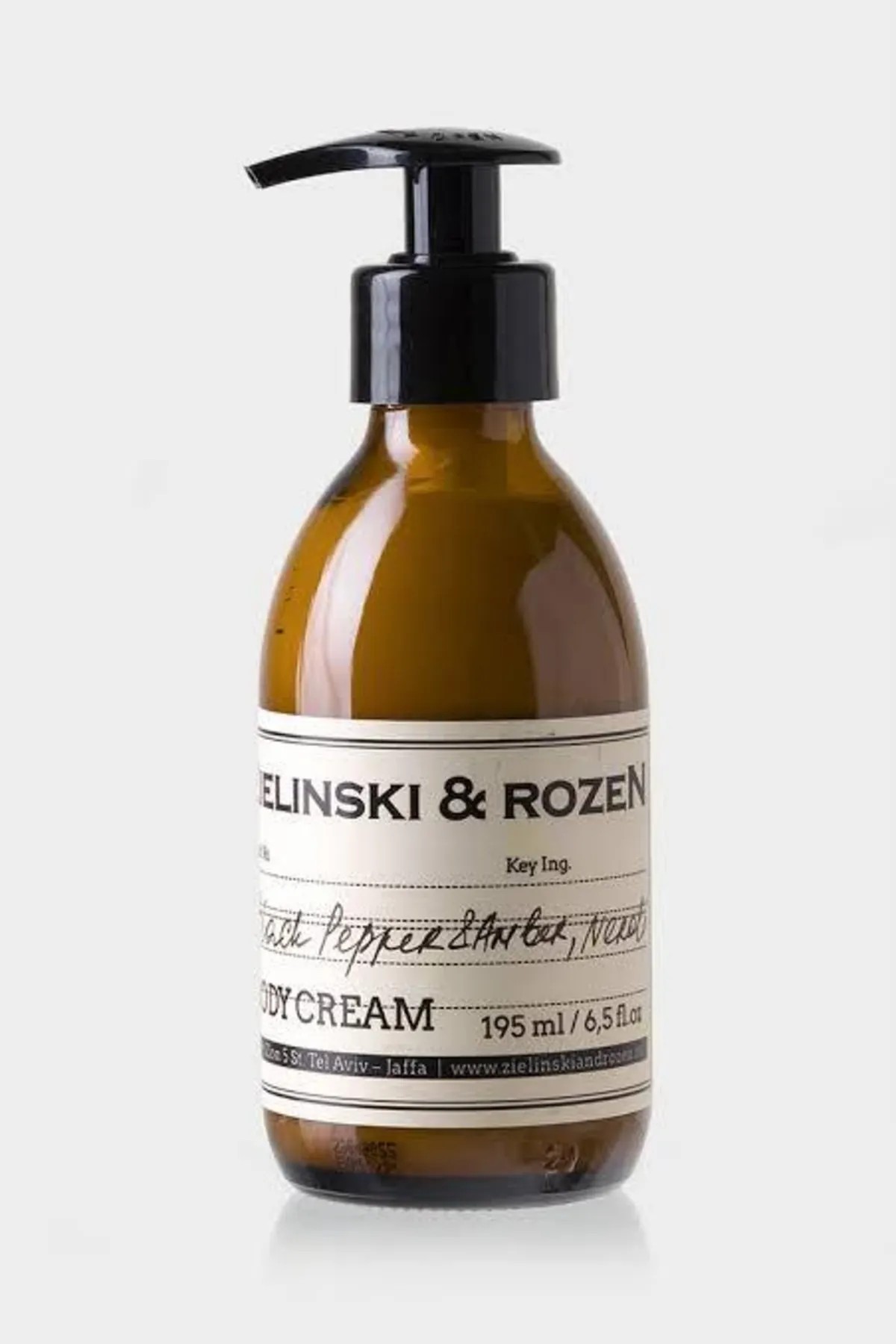 Zielinski & Rozen Body Cream Black Pepper , Amber , Neroli 195 ml