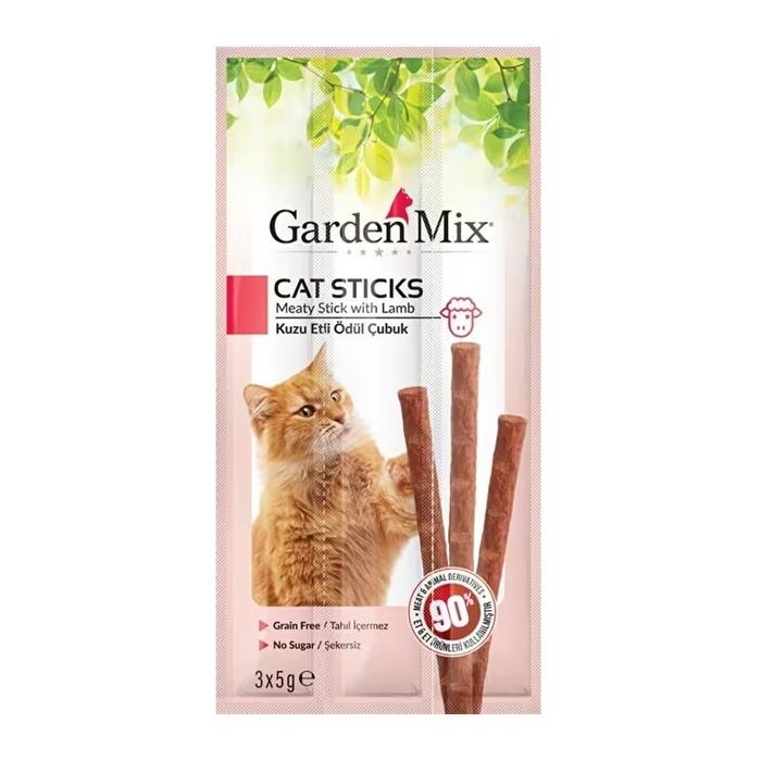 Kuzu Etli Kedi Stick Ödül 3x5 Gr