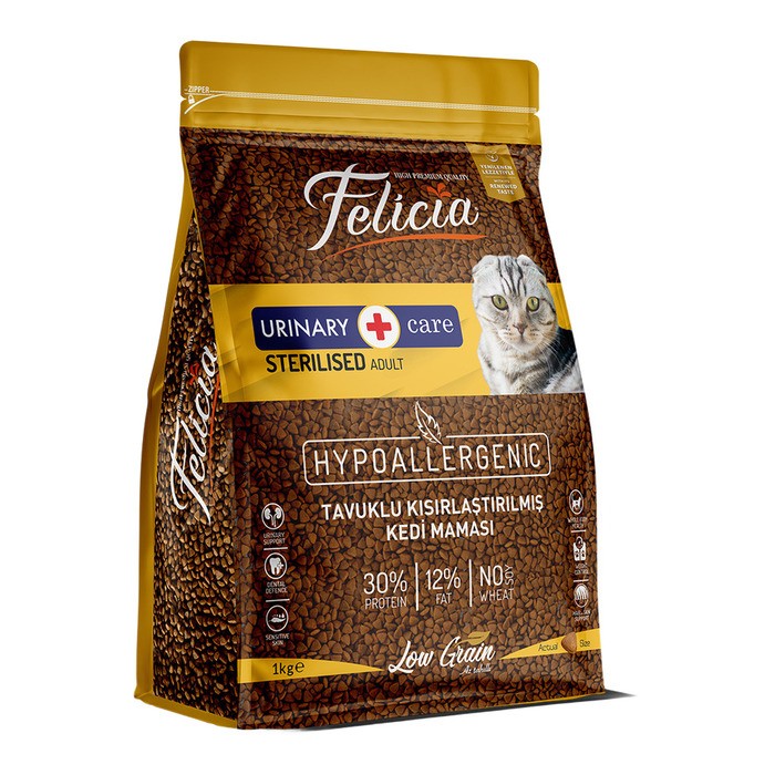 Az Tahıllı Sterilised Tavuklu Hypoallergenic Kedi Maması 1 Kg