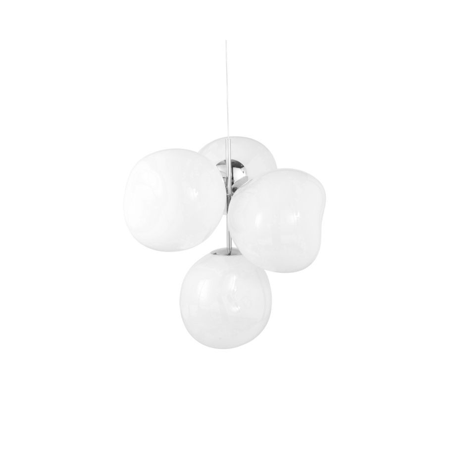 Tom Dixon Melt LED Chandelier Small Opal / Silver 