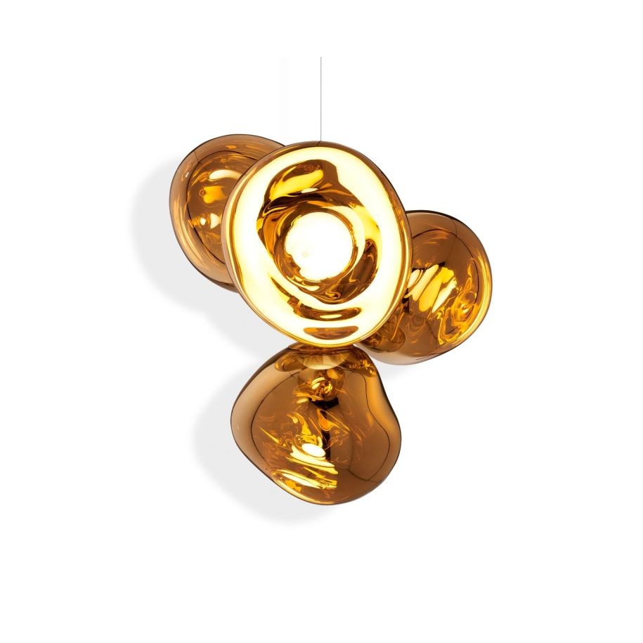 Tom Dixon Melt LED Chandelier Gold Mini