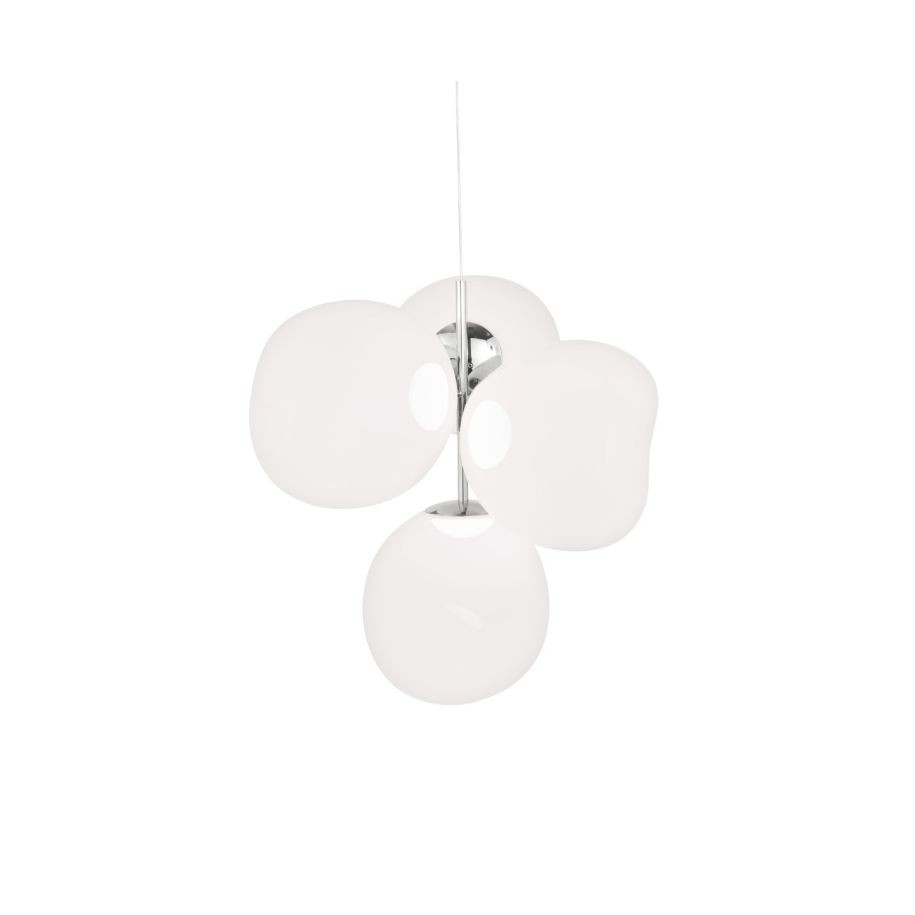 Tom Dixon Melt LED Chandelier Small Opal / Silver 