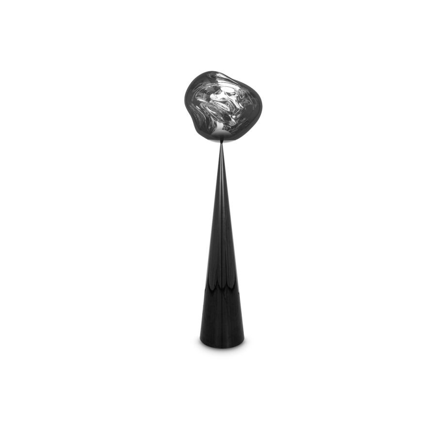 Tom Dixon Melt Cone Fat Floor Black / Silver LED