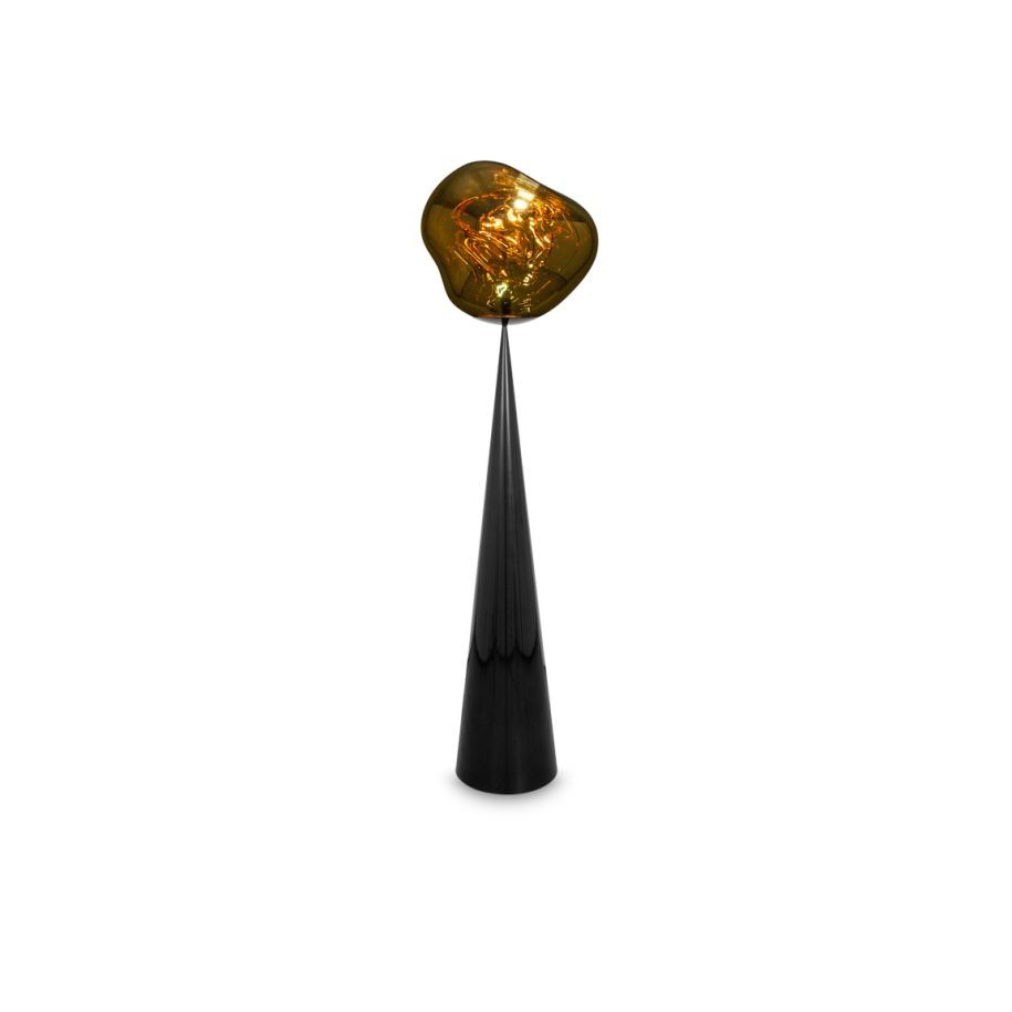 Tom Dixon Melt Cone Fat Floor Black / Gold LED