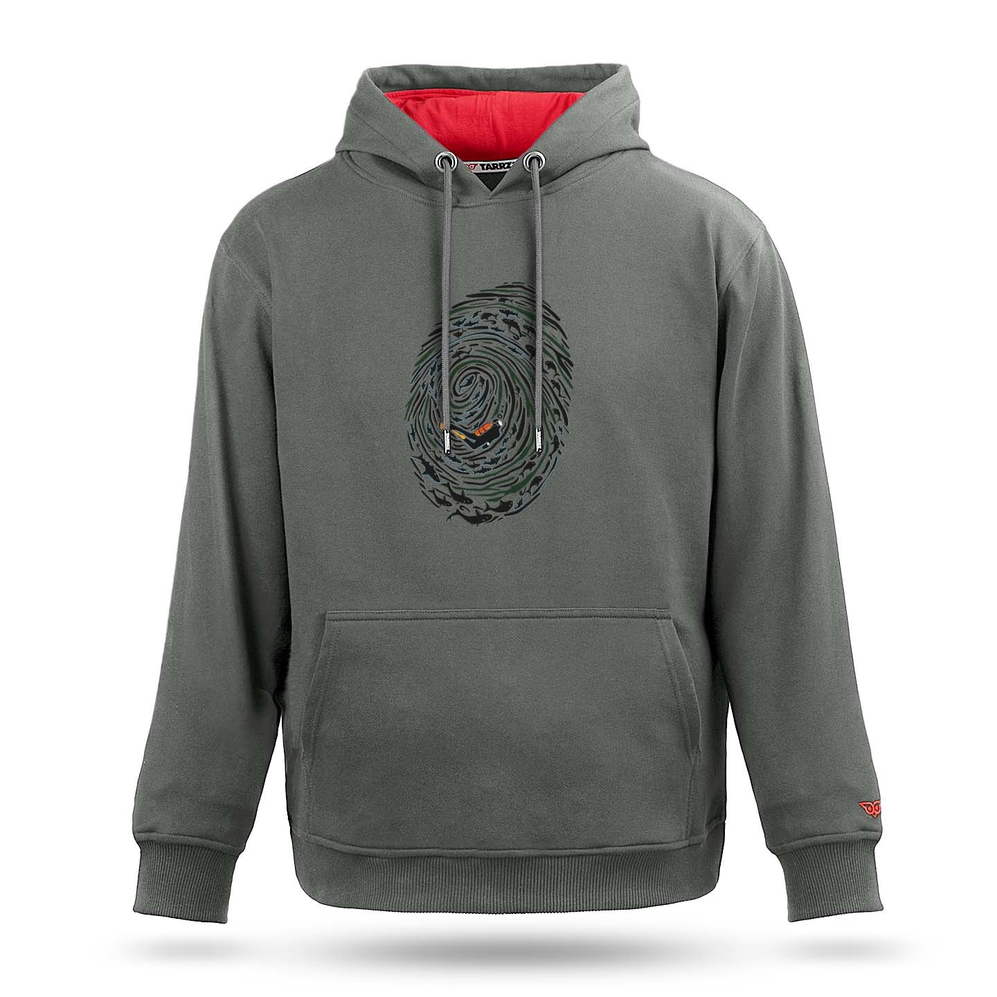 Outlet Parmak İzi ve Dalgıç Tasarım Sweatshirt