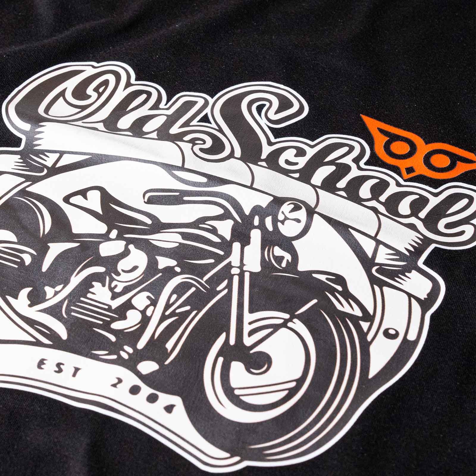 Old School Motorcu Tasarım Tişört
