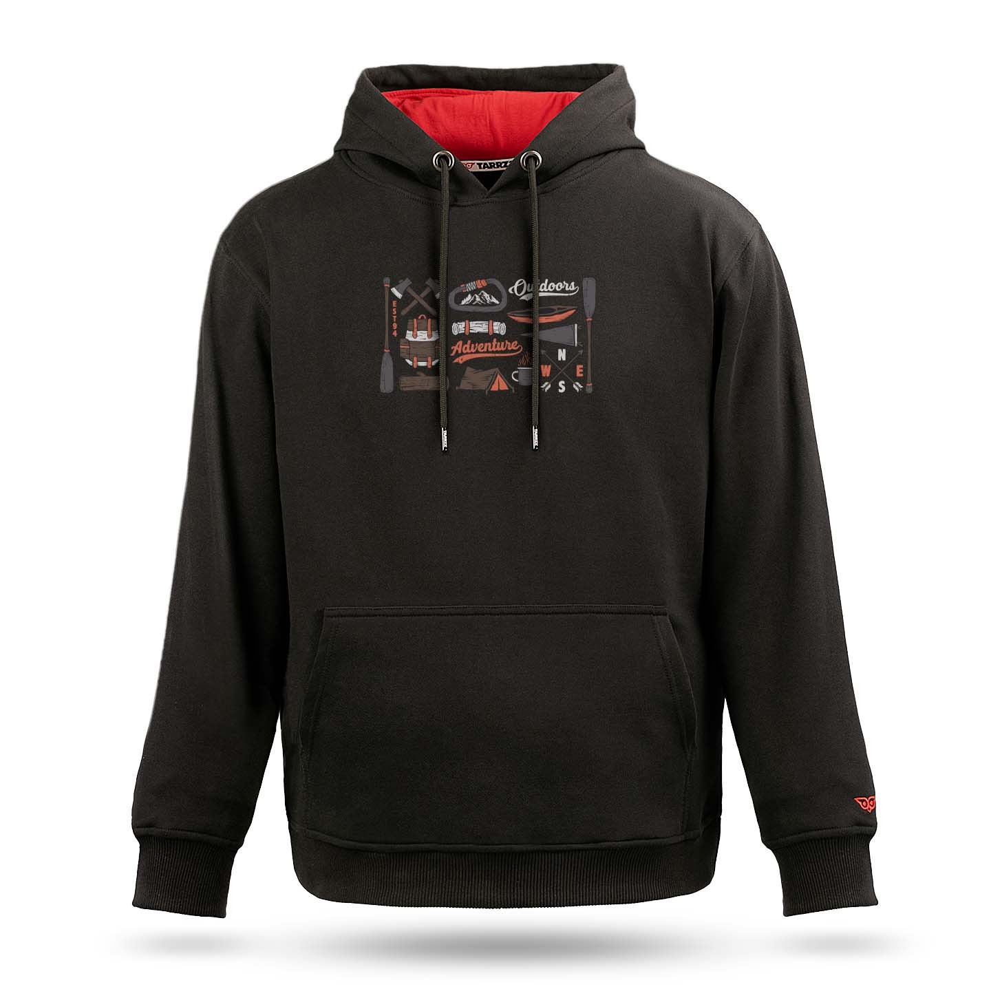 Outdoors Tasarım Kapşonlu Sweatshirt