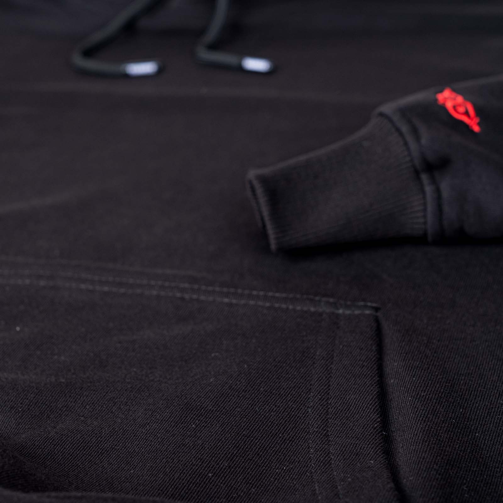 Parmak İzi ve Dalgıç Tasarım Kapşonlu Sweatshirt