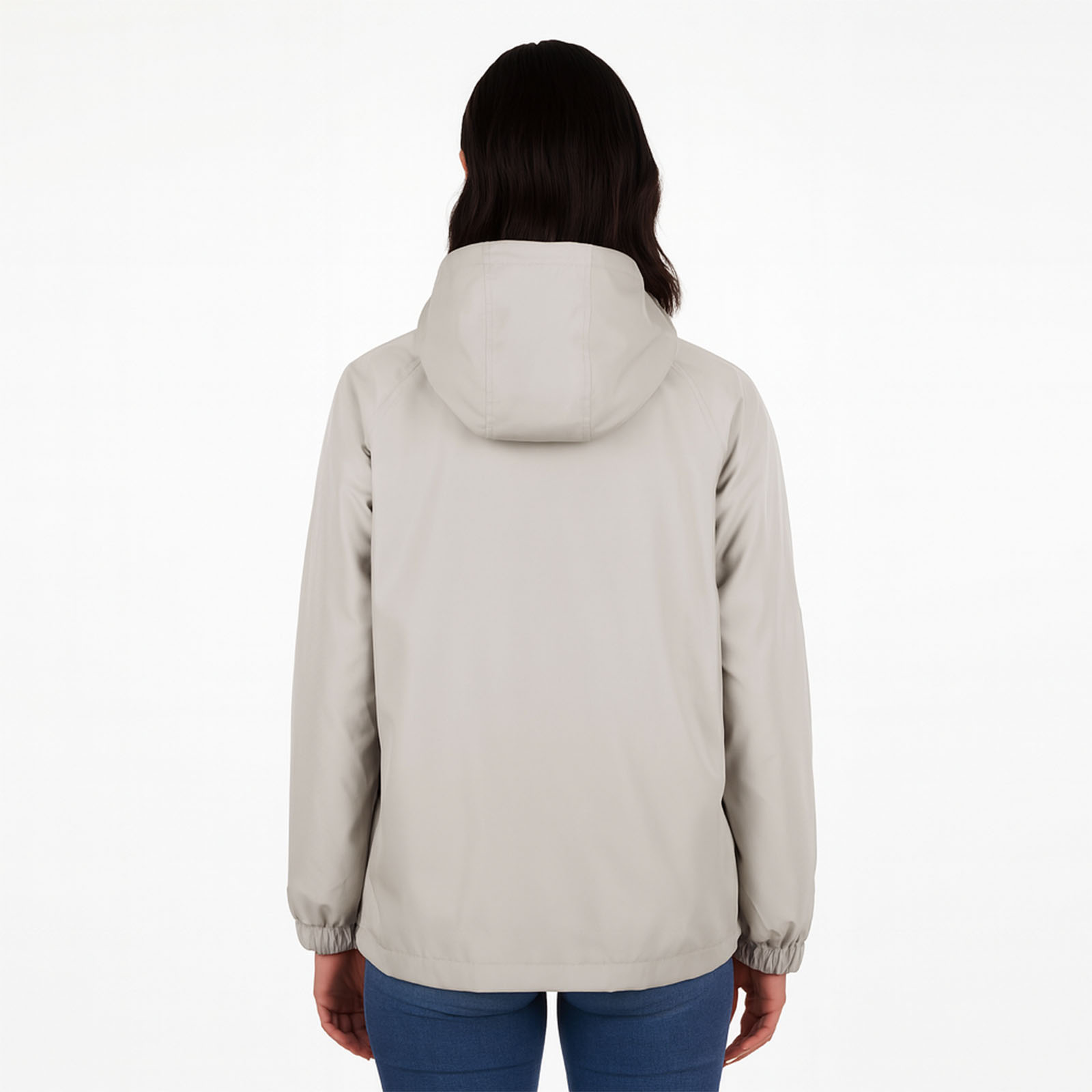 Desert Dune Oversized Zip-Up Hooded Raincoat