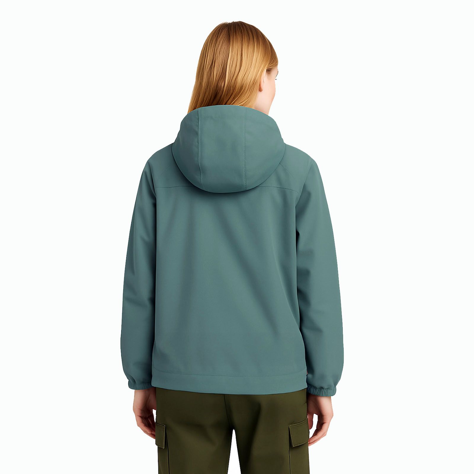 Forest Edge Oversized Hooded Raincoat Jacket