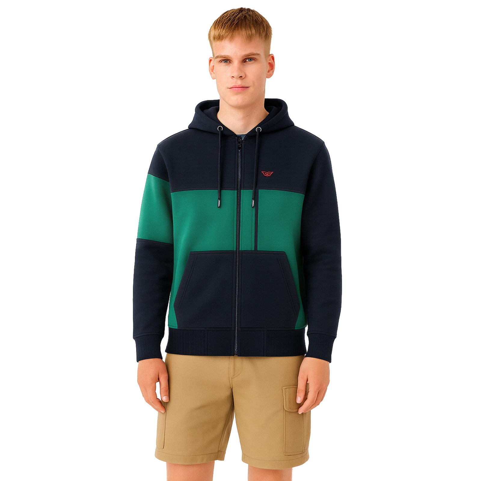 Kapşonlu Fermuarlı Sweatshirt Pollux