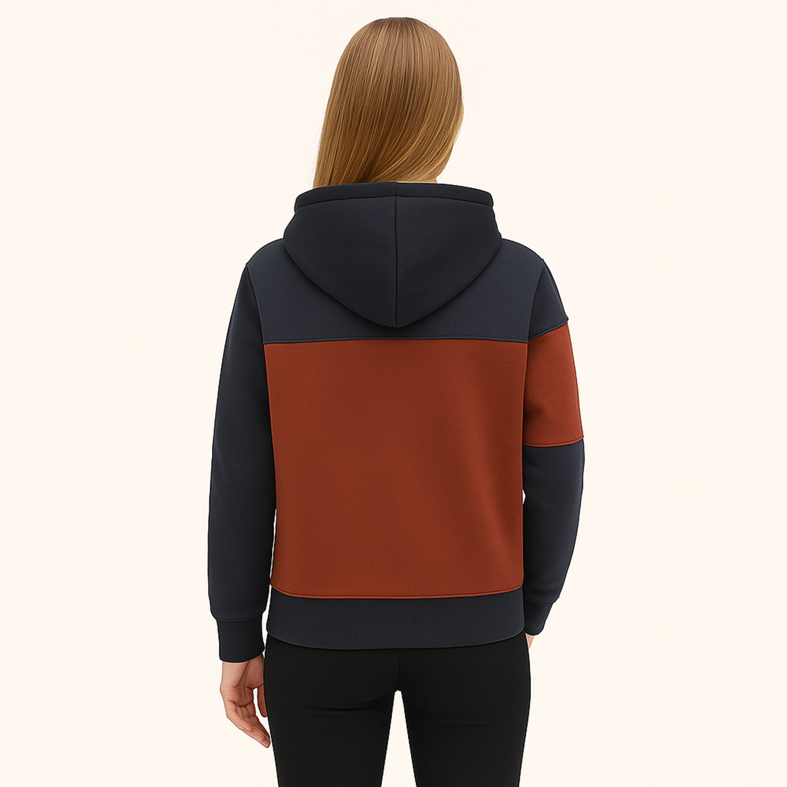 Kapşonlu Fermuarlı Sweatshirt Castor