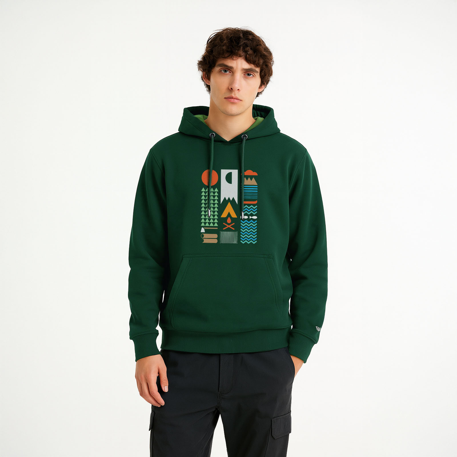 Kamp Bauhaus Tasarım Kapşonlu Sweatshirt