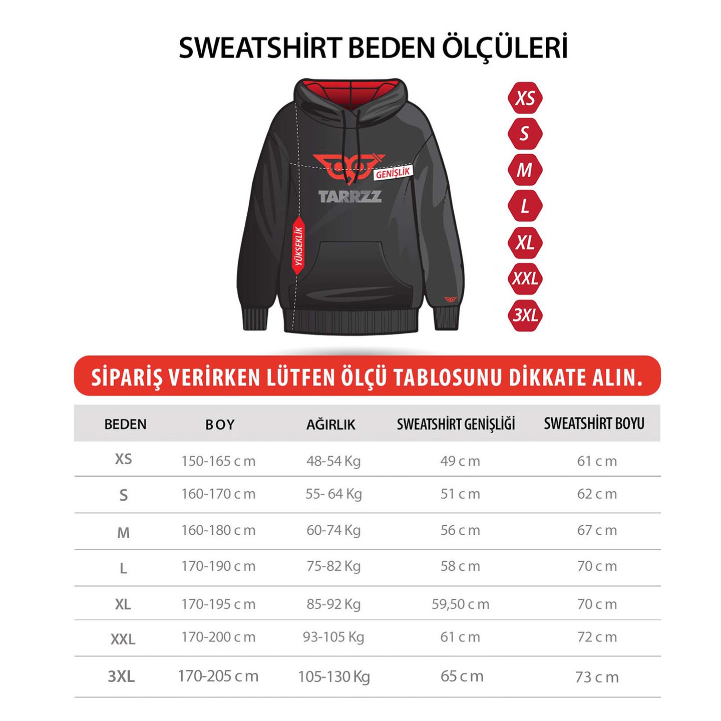 Dolunay Tasarım Kapşonlu Sweatshirt