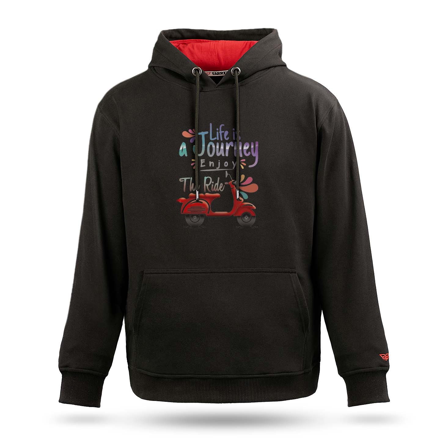 Scooter Life Tasarım Kapşonlu Sweatshirt