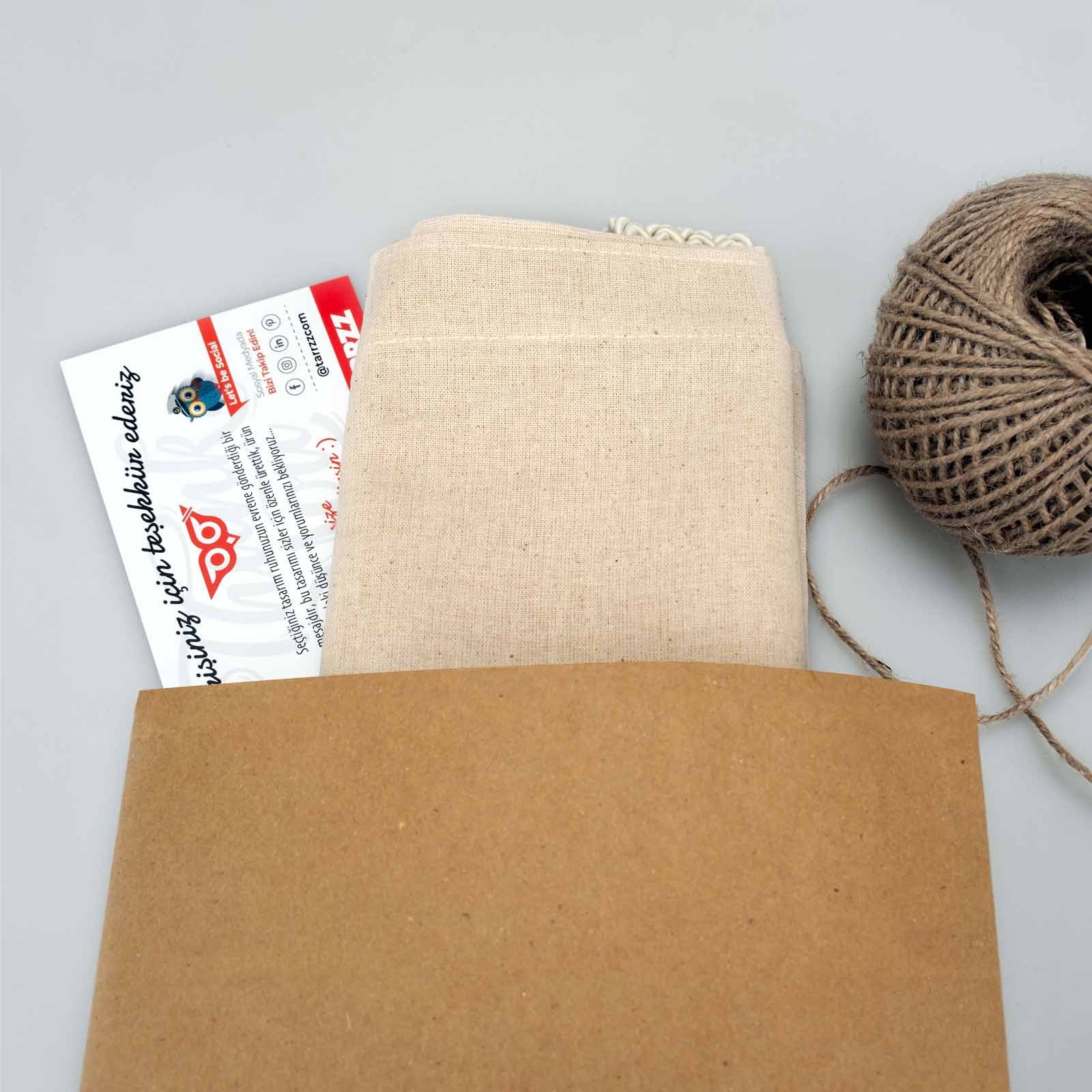 Ham Bez Çanta Tote Bag Ayak İzi