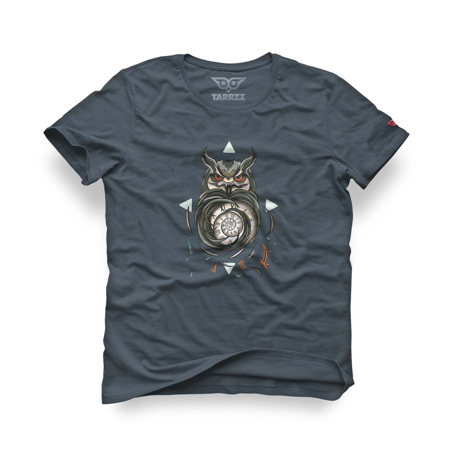 Owl and Time Graphic Tee