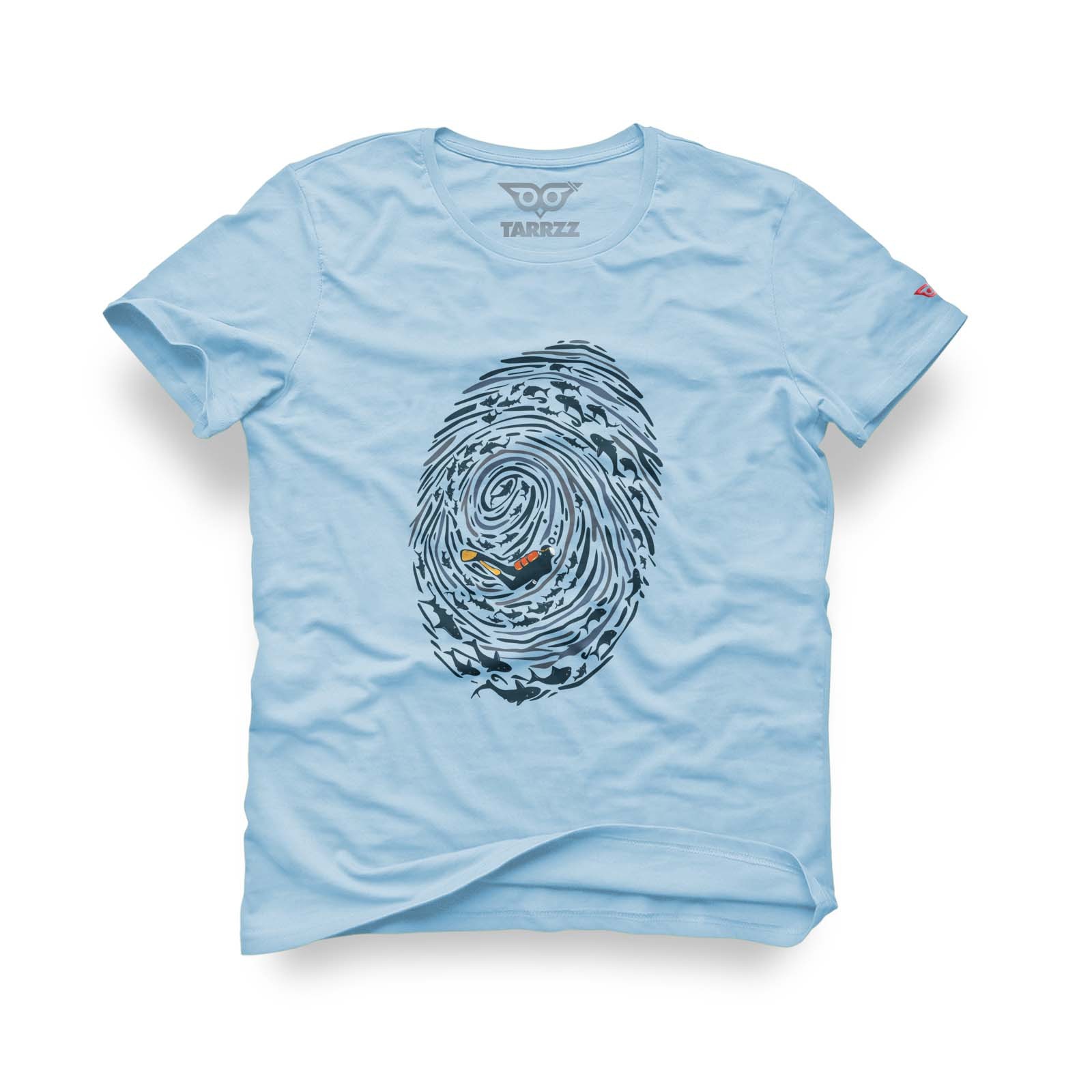 Fingerprint and Diver Graphic Tee