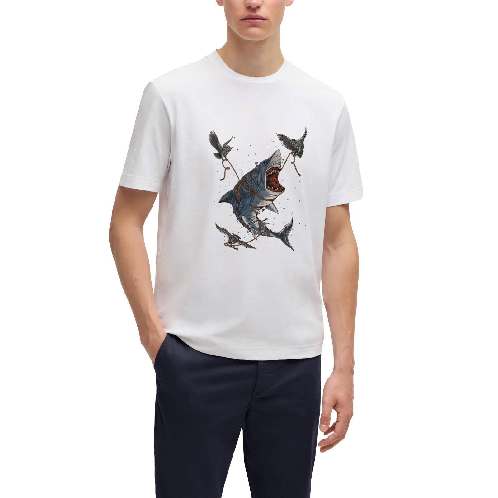 Owl and Shark Graphic Tee