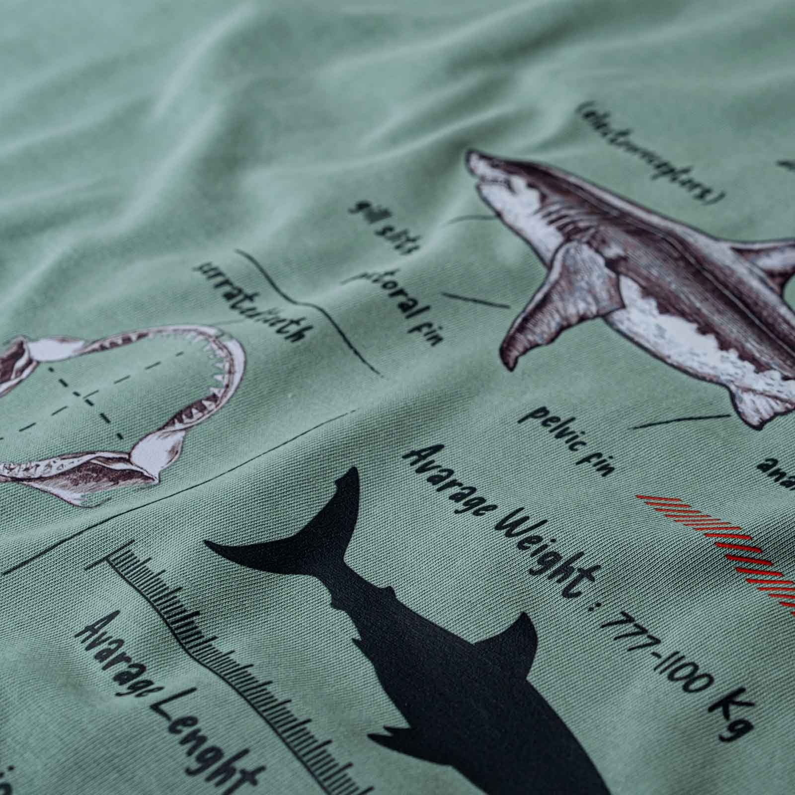 Anatomy Great White Shark Tasarım Tişört