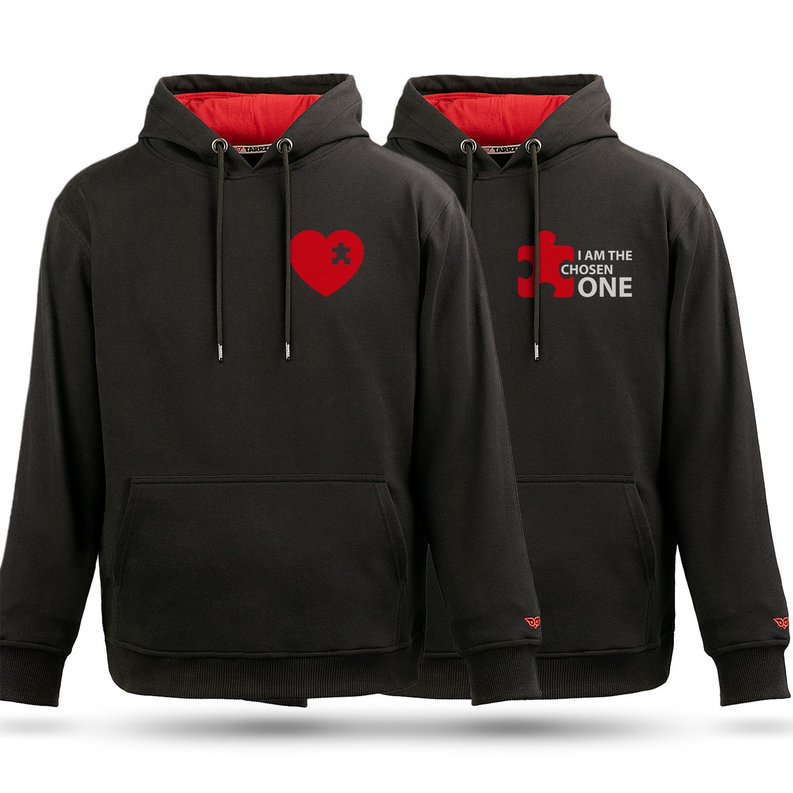 The Chosen One Puzzle Graphic Couple Combo Hoodies Men