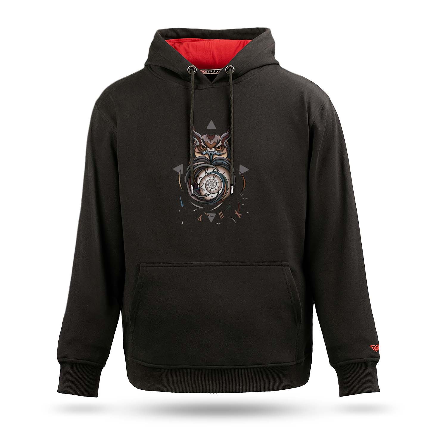 Owl and Time Graphic Hoodie