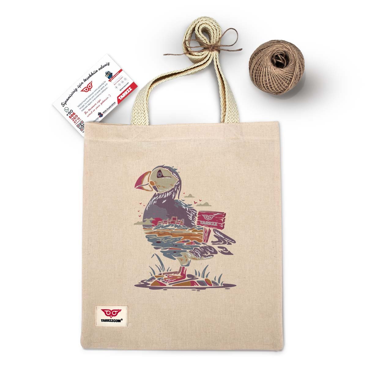 Ham Bez Çanta Tote Bag Flamingo