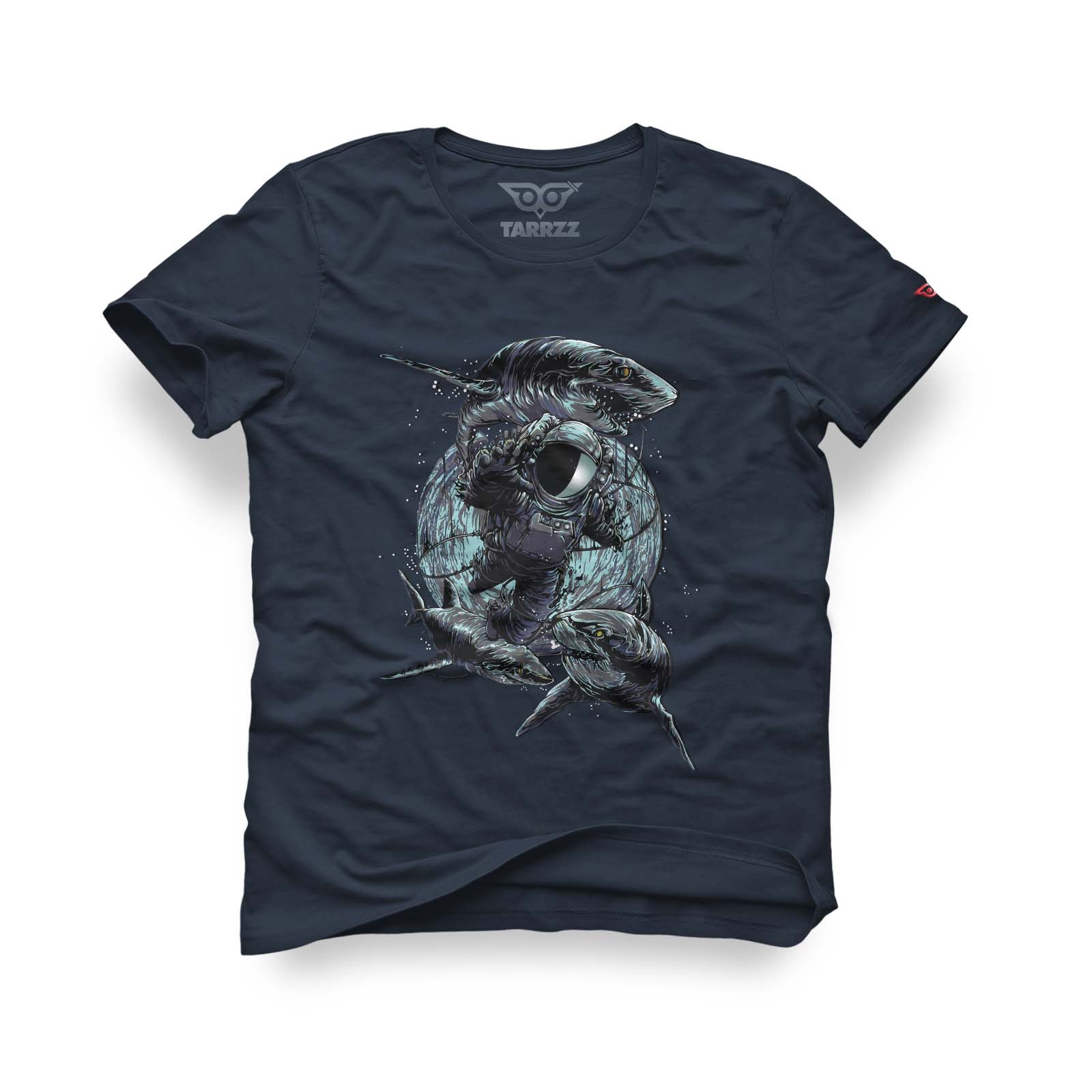 Astronaut Graphic Tee With Shark