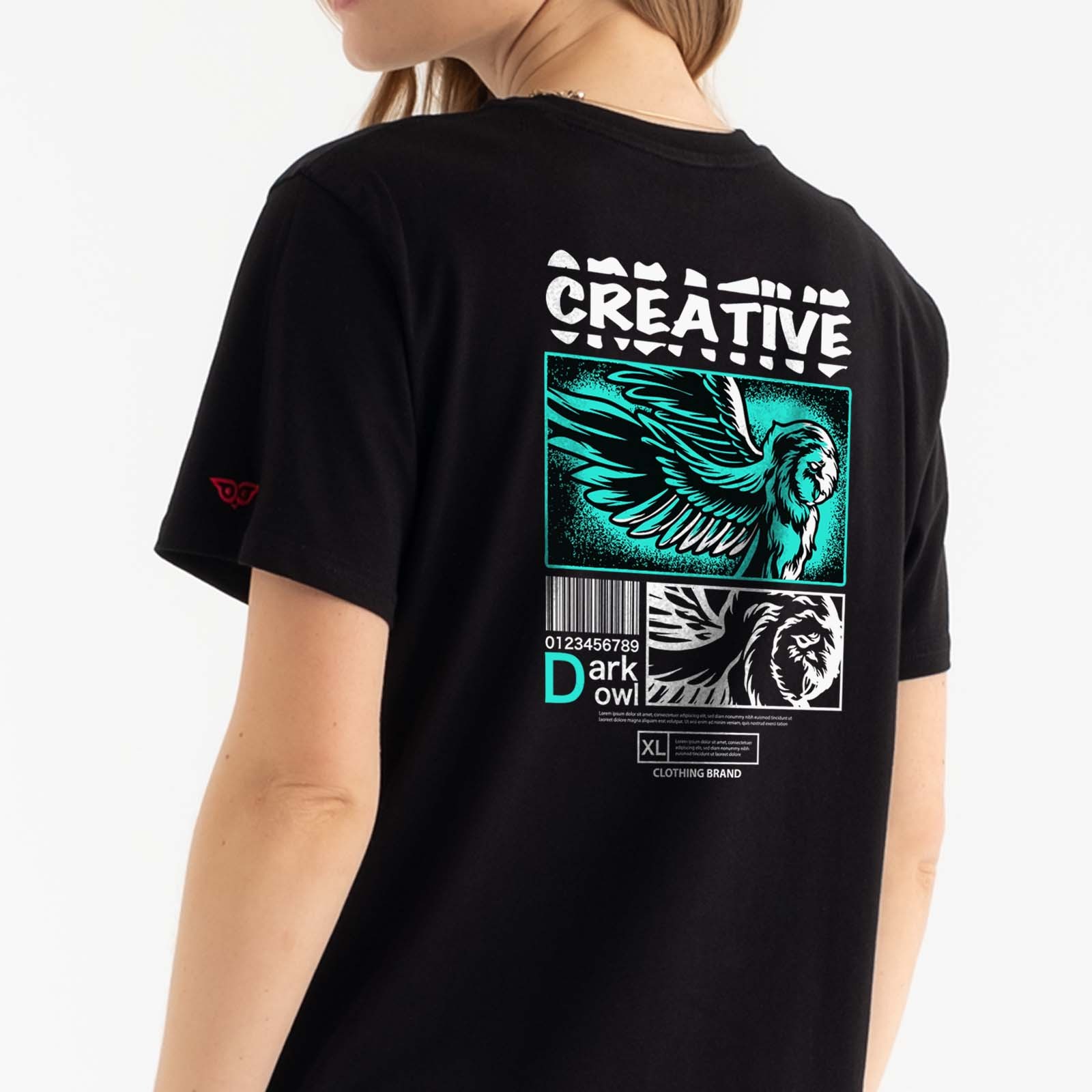 Creative Street Sırt Baskılı Tasarım Tişört