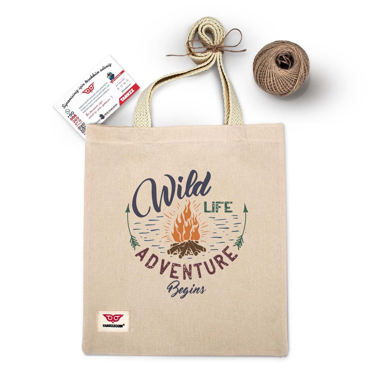 Ham Bez Çanta Tote Bag Wild Life Adventure