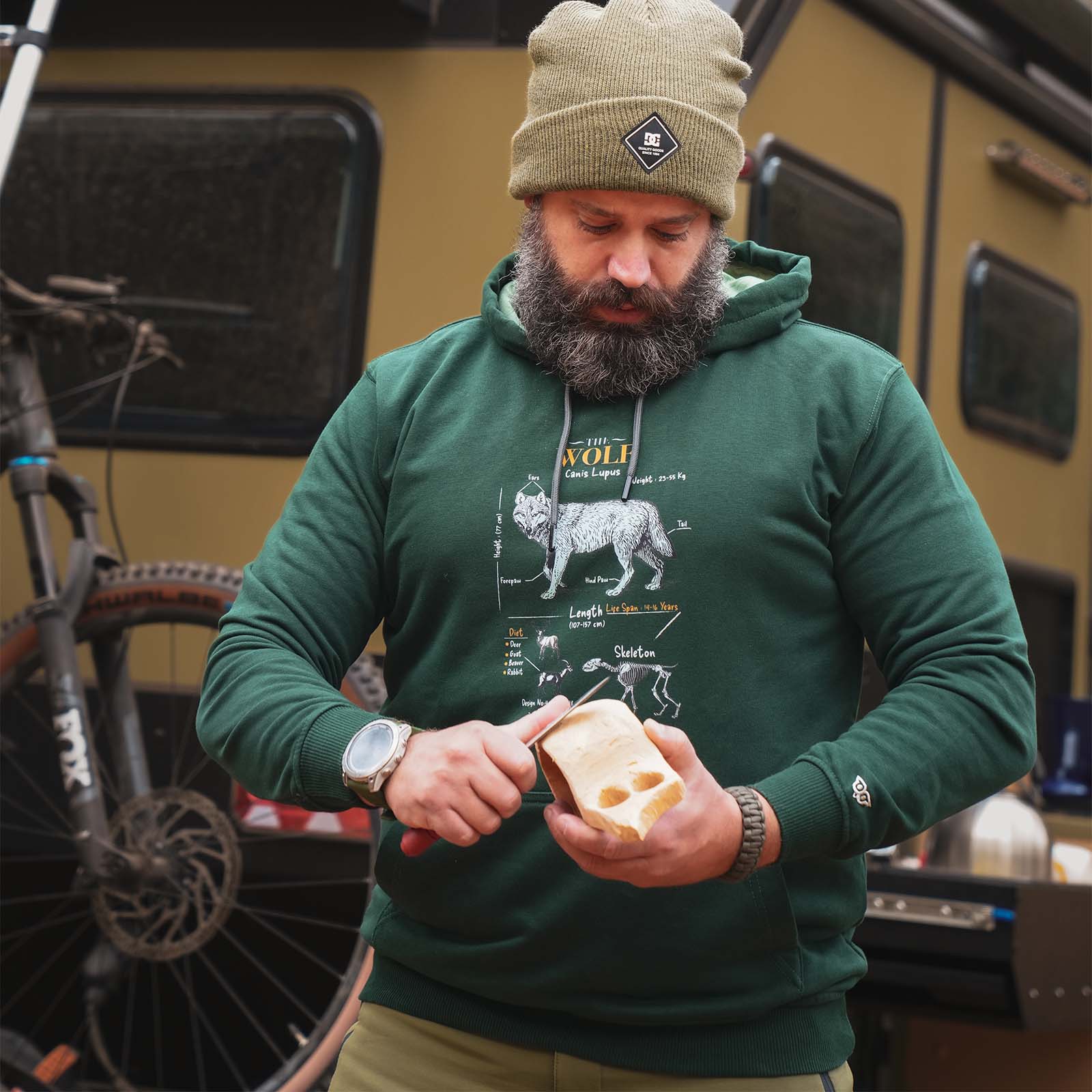 Anatomy Wolf Tasarım Sweatshirt