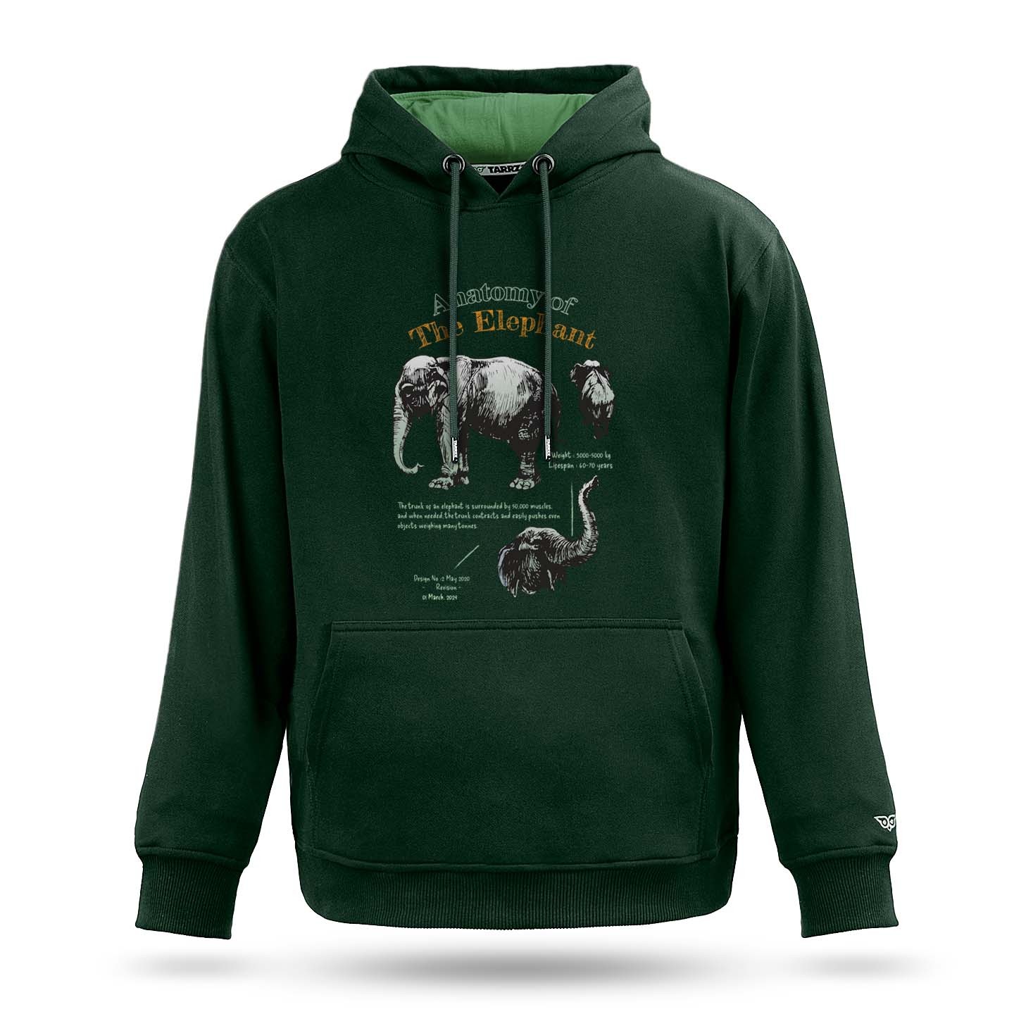 Anatomy Elephant Graphic Hoodie