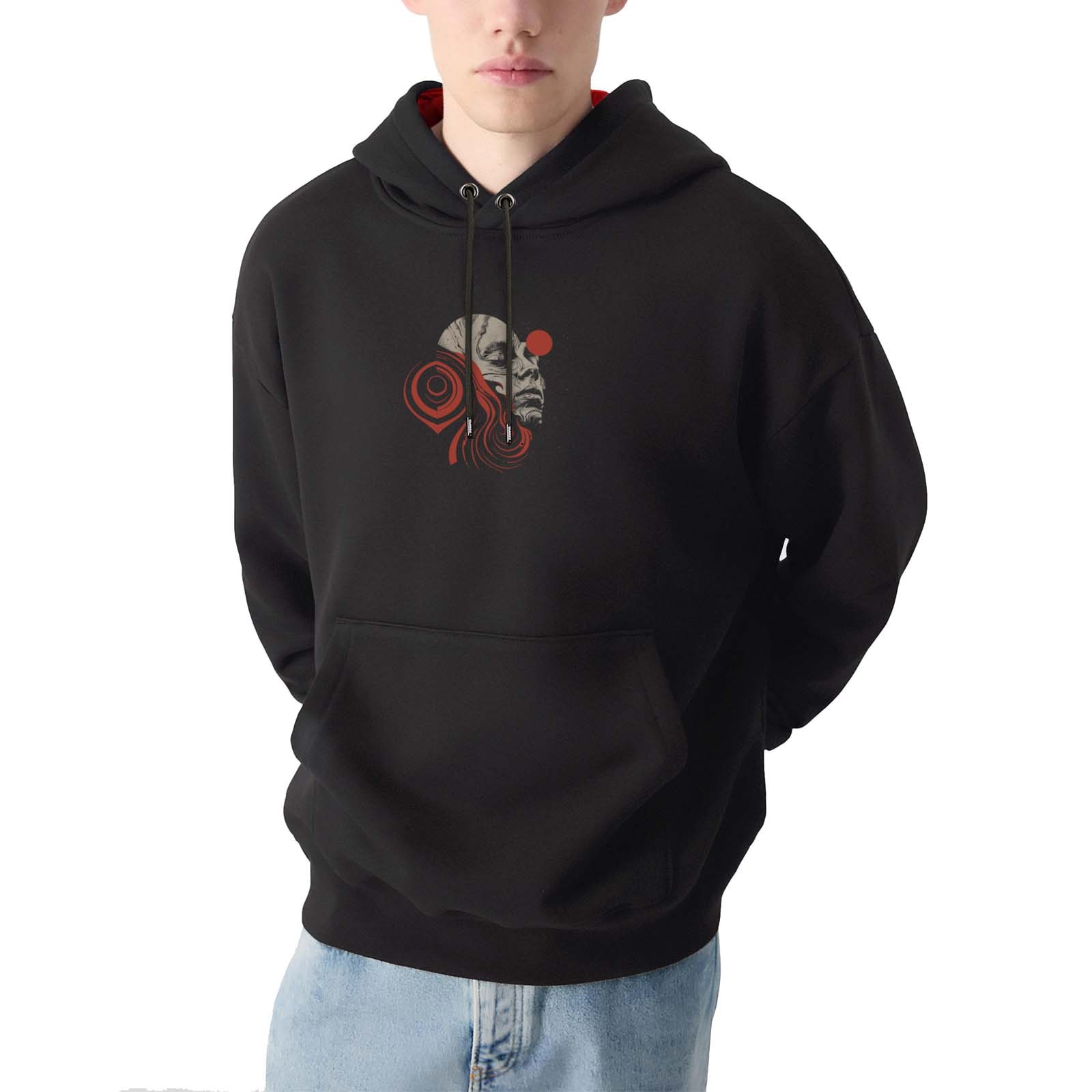 Surreal Face Graphic Hoodie