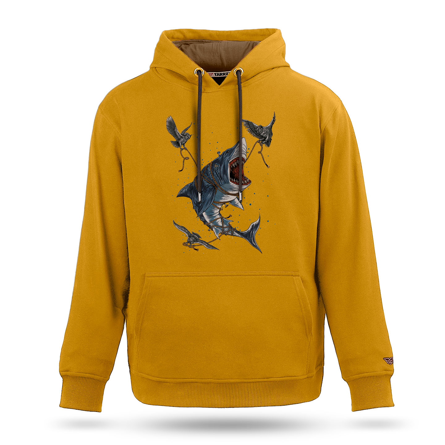 Owl and Shark Graphic Hoodie