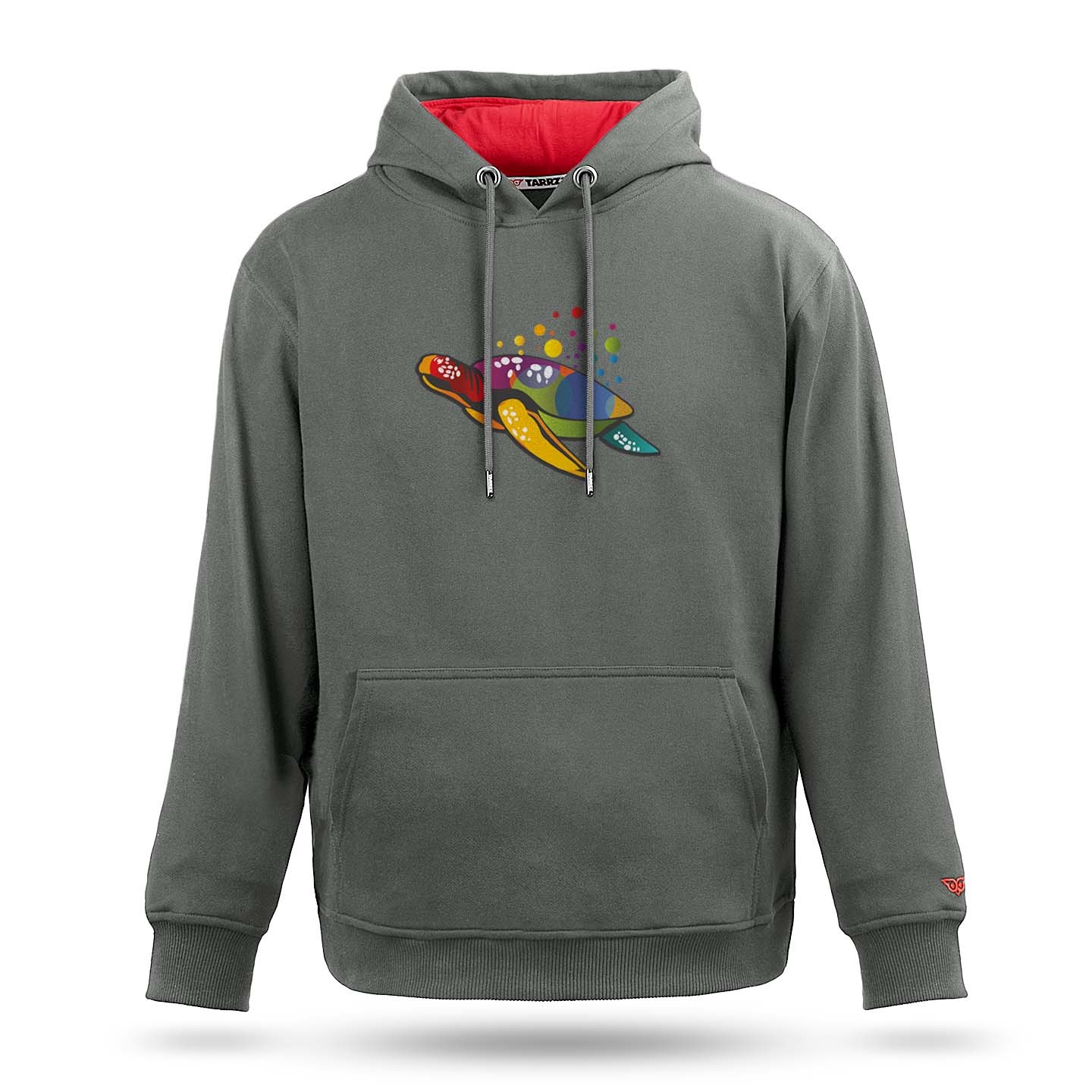 Outlet Renkli Kaplumbağa Tasarım Sweatshirt