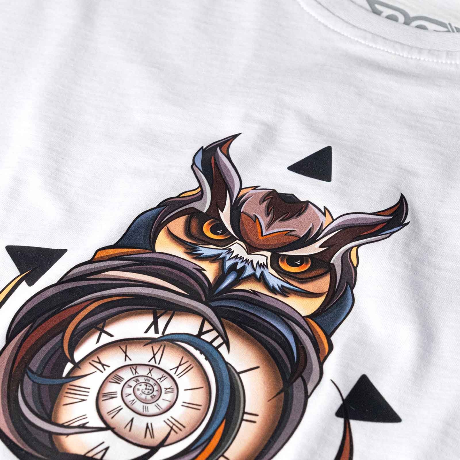 Owl and Time Graphic Tee