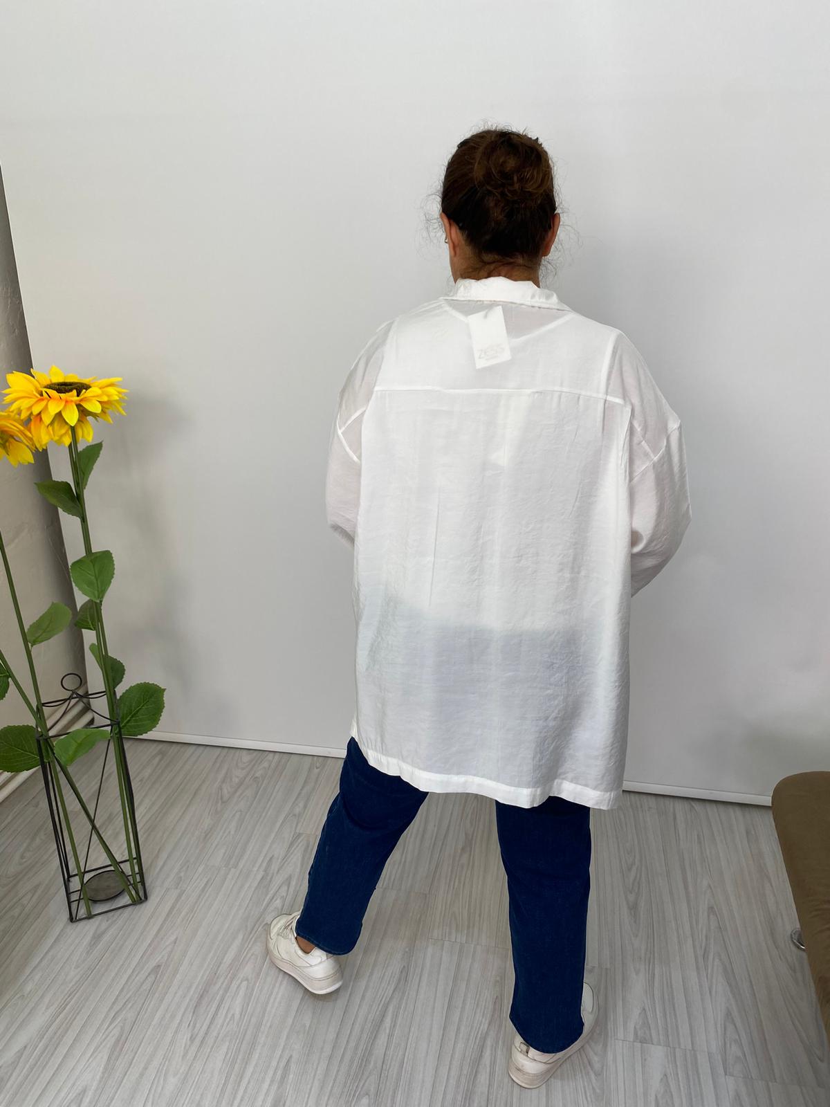 PAMUKLU OWERSİZE GÖMLEK