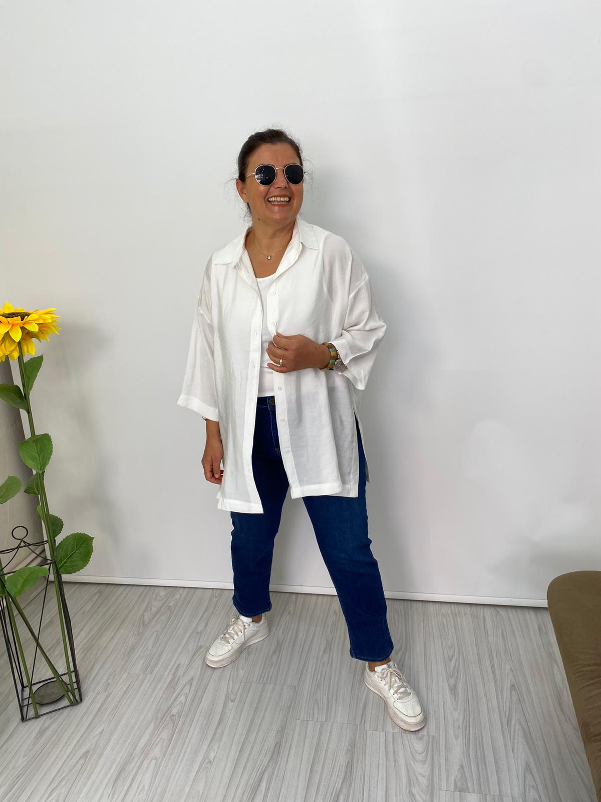 PAMUKLU OWERSİZE GÖMLEK