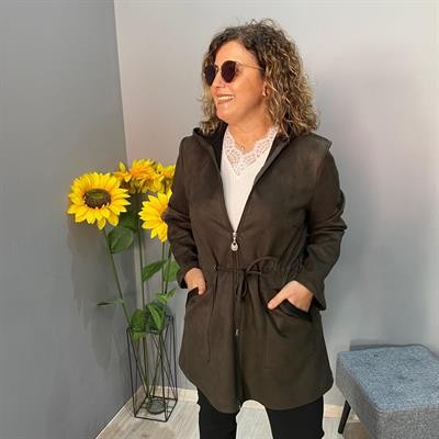 KISA MODEL NUBUK KABAN-BÜYÜK BEDEN UYUMLU