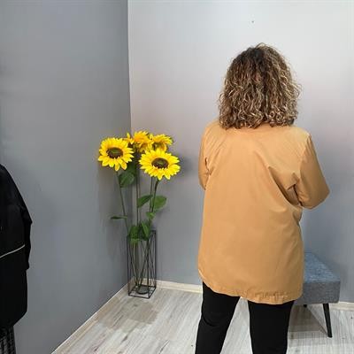 KISA MODEL TRENÇKOT-BÜYÜK BEDEN UYUMLU