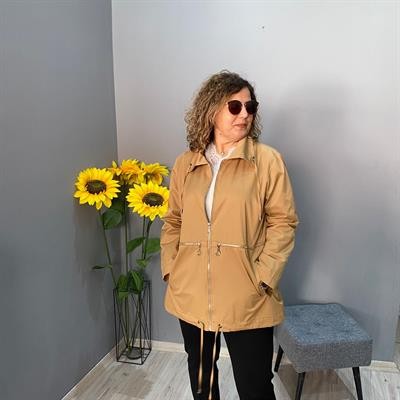 KISA MODEL TRENÇKOT-BÜYÜK BEDEN UYUMLU