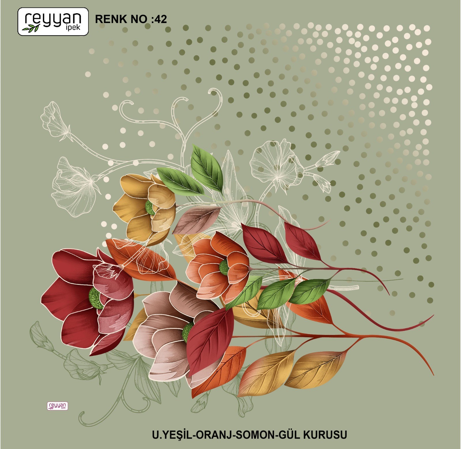 Reyyan Desenli Yazma *75 - Renk No : 42