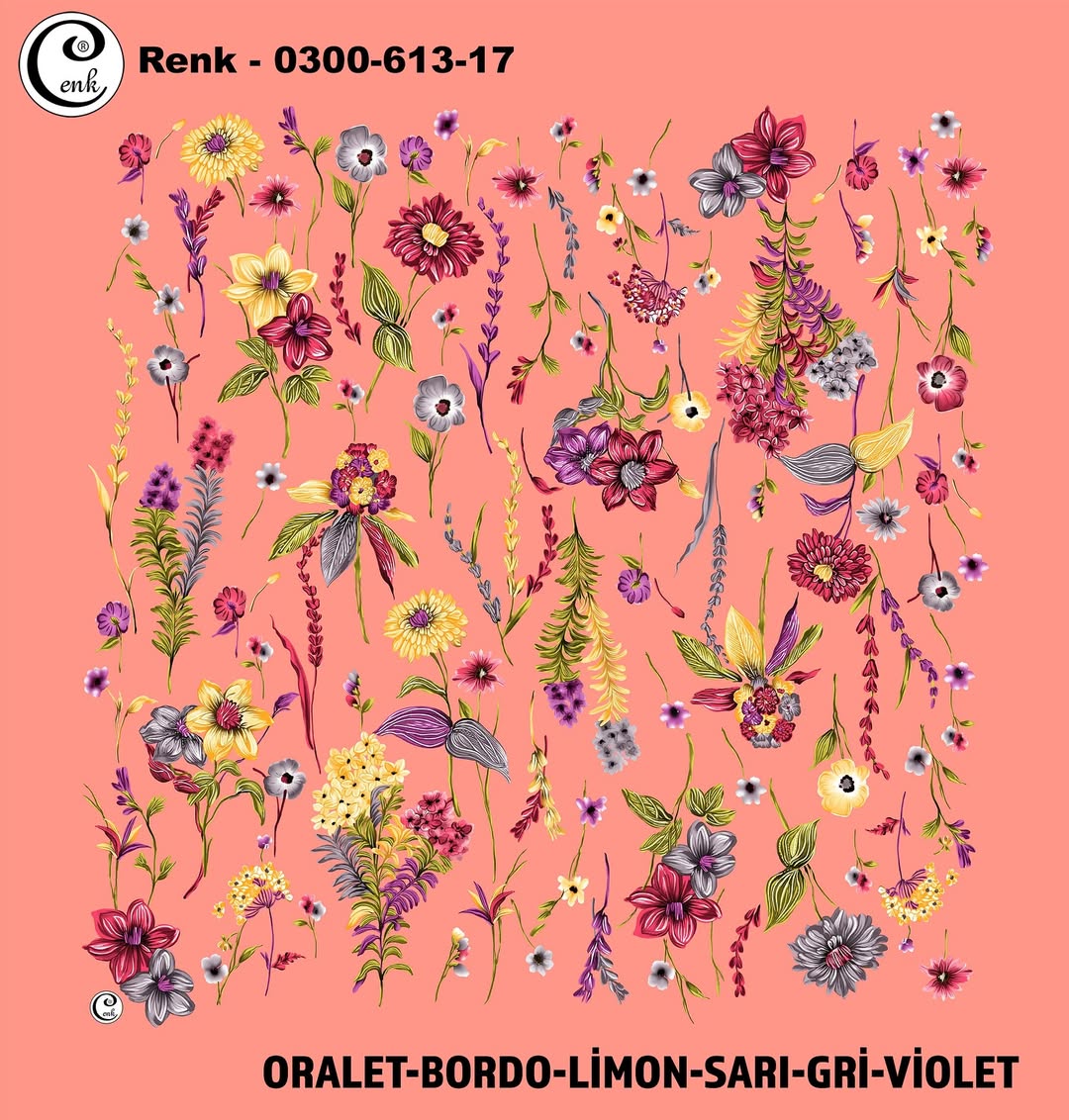 Cenk Desenli Yazma 613 - Renk No : 17