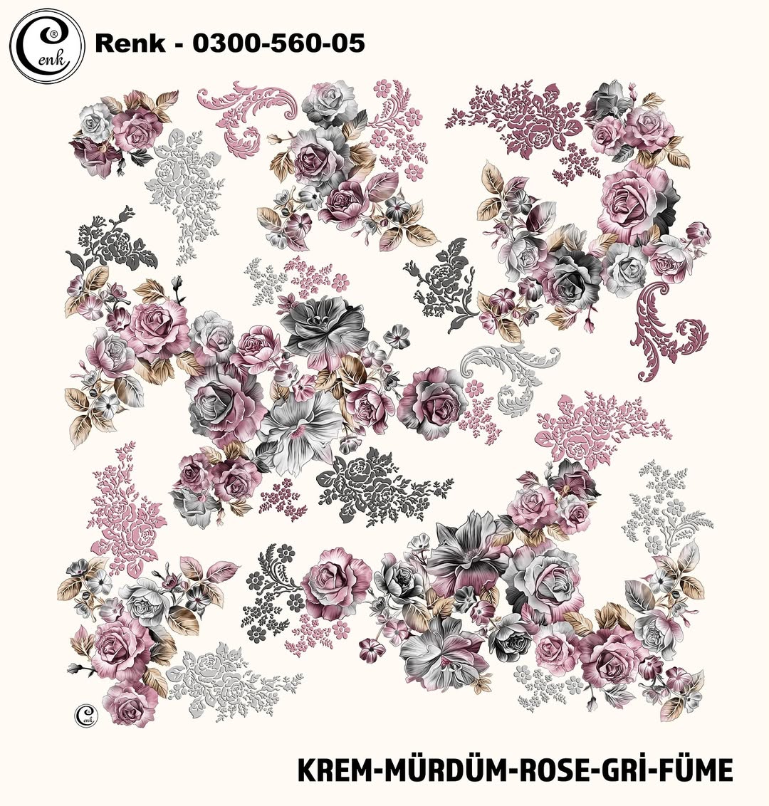 Cenk Desenli Yazma 560 - Renk No : 05