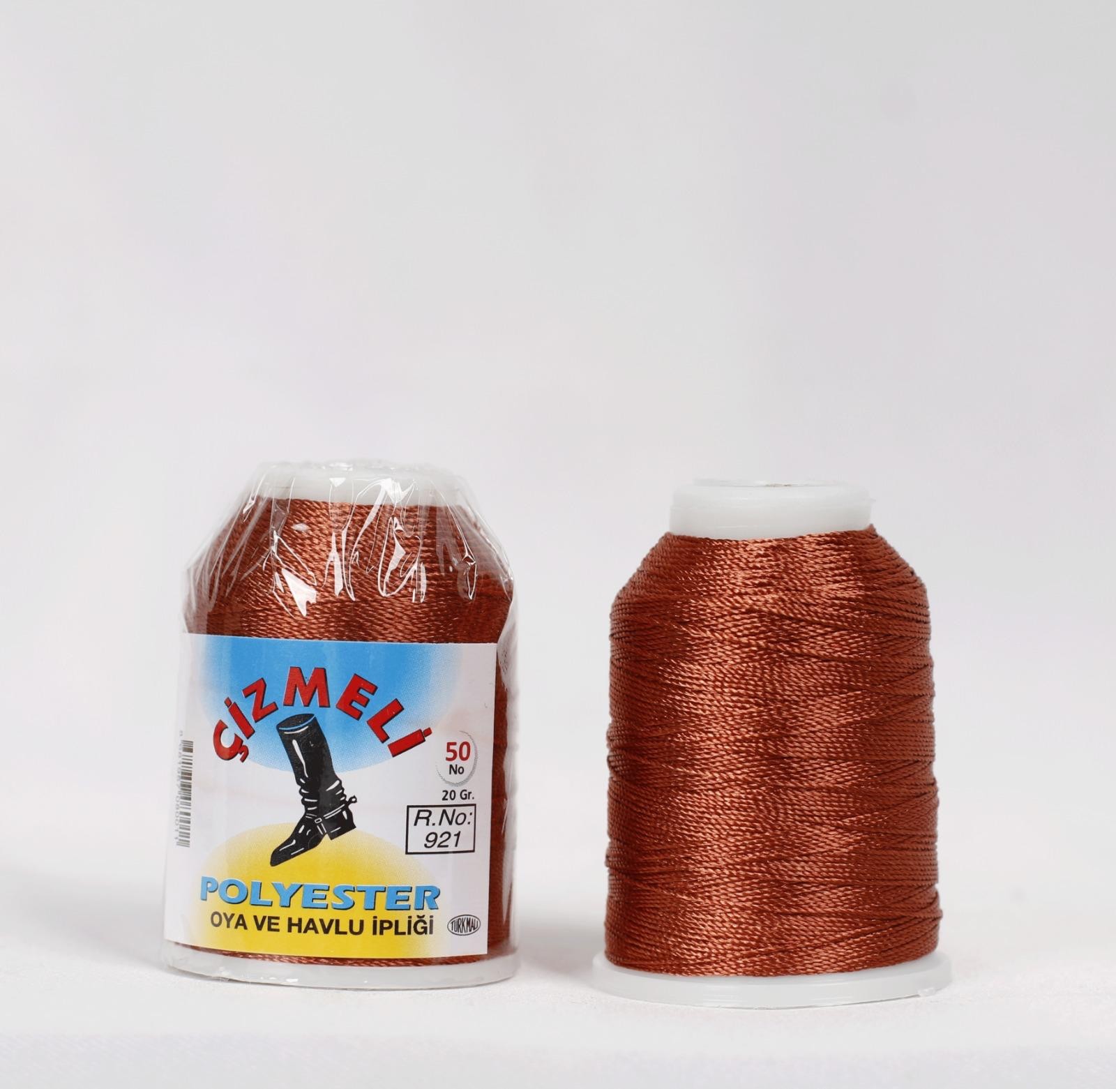 Çizmeli 20 Gram Oya İpi ( Reyyan Düz Yazma ) - 921 - R/77 K.Kiremit