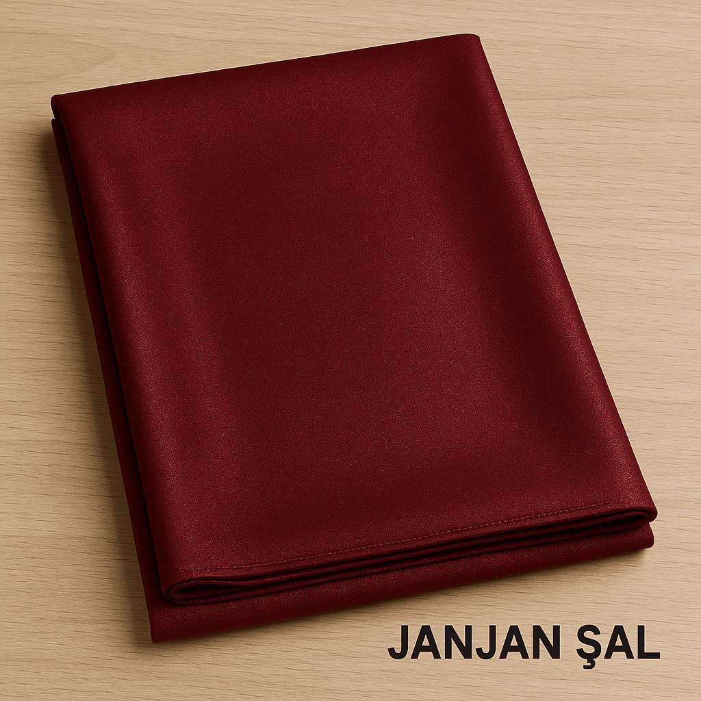 Eyfel Jan Jan Şal - Bordo