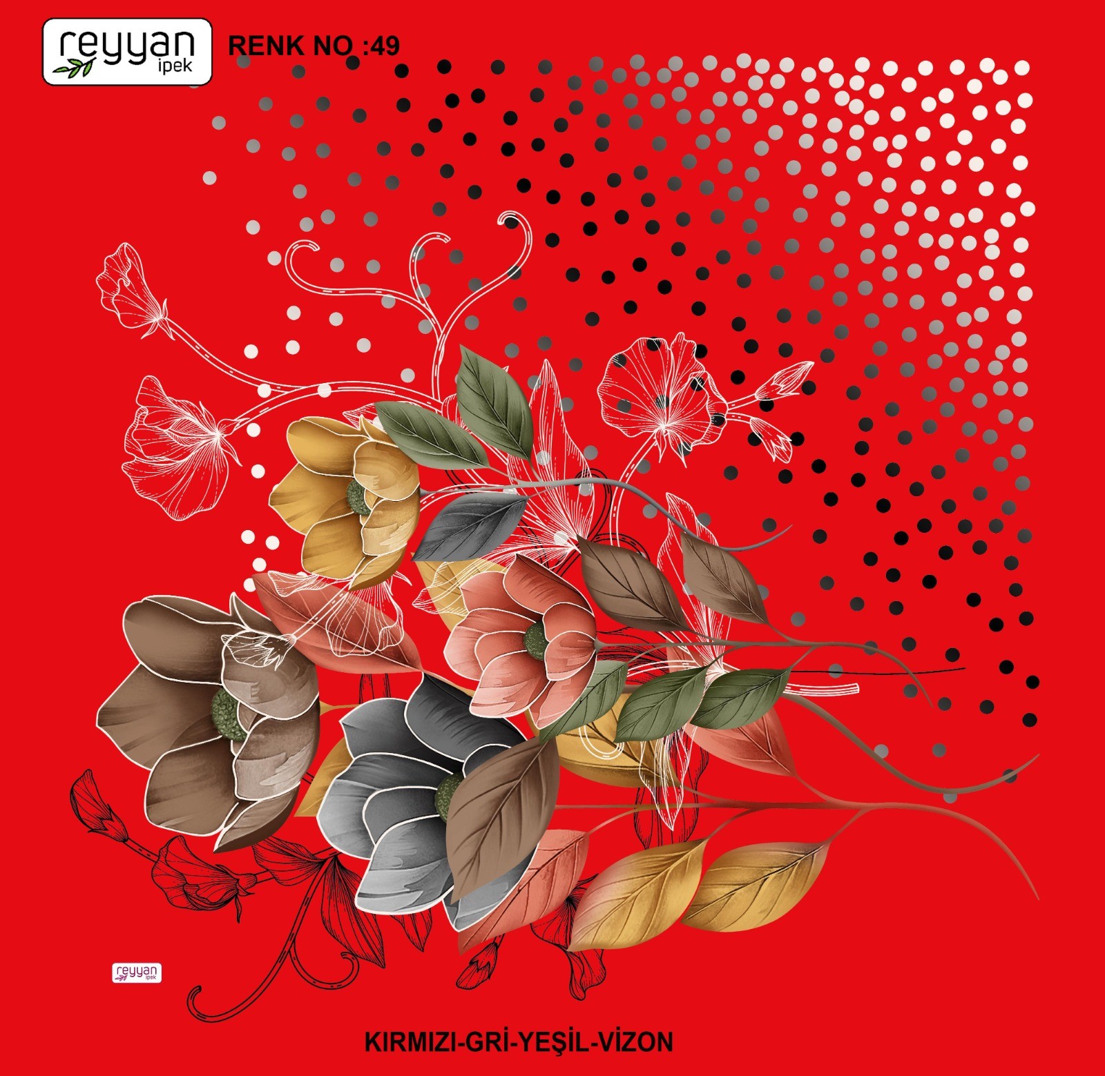Reyyan Desenli Yazma *75 - Renk No : 49