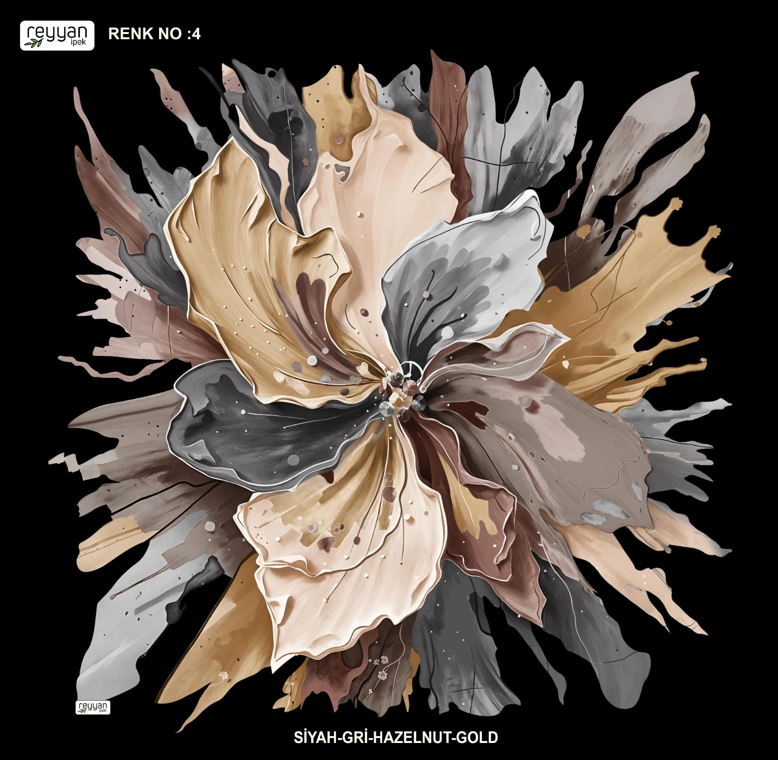 Reyyan Desenli Yazma - Nera / Renk No : 4