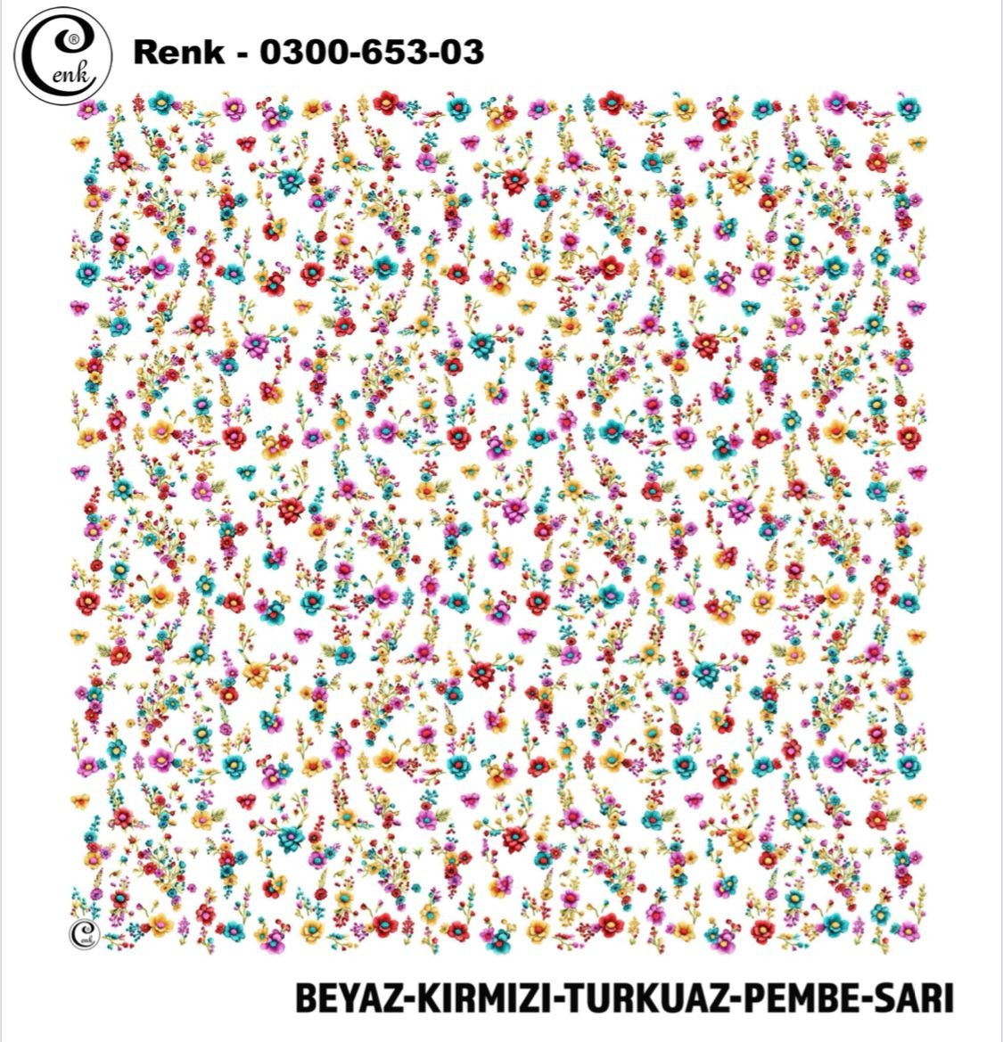 Cenk Desenli Yazma  - Renk No : 3