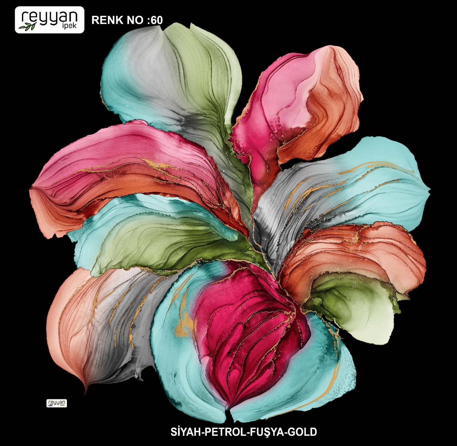 Reyyan Desenli Yazma *70 - Renk No: 60